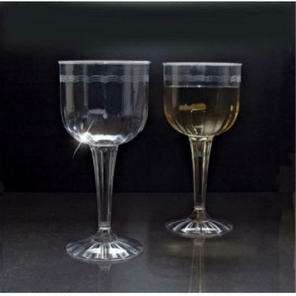 Gb Gifts Fluted 8 Oz Clear Wine Goblet, 96PK GB69287